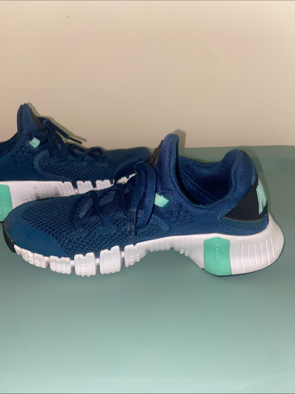 Nike Metcon Shoes - Navy with Mint Green Accents Women’s Size 6 - Picture 8 of 11